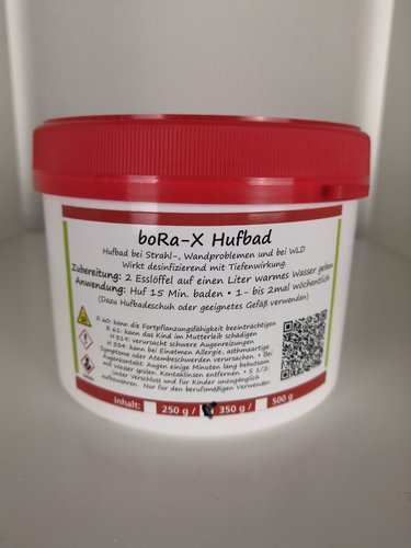 Bora-x Hufbad  350g Dose für Pferdehufe
