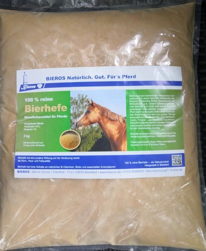 Bierhefe 3 x 3kg Set, reine Bierhefe ohne Treber