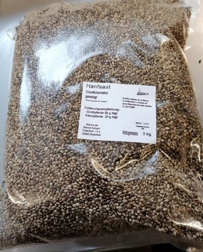 Hanfsaat, ganz  für Pferde 3kg